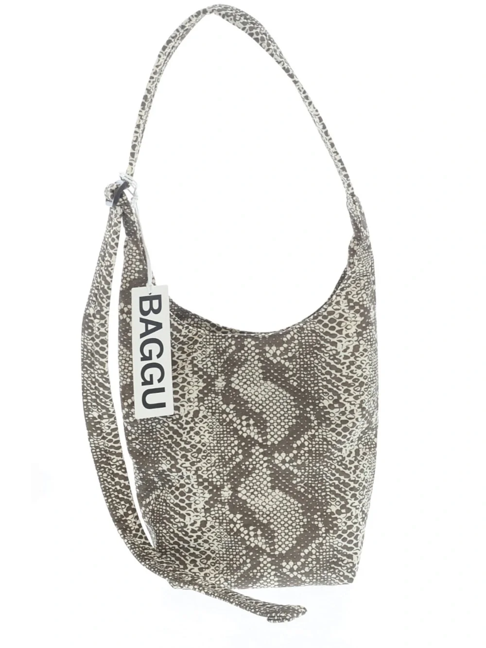 BAGGU Snakeskin-Pattern Small Nylon Sling Bag NWT